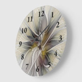 Floral Fractal, Fantasevloer met grondkleuren Grote Klok (Hoek)