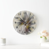 Floral Fractal, Fantasevloer met grondkleuren Grote Klok (Huis)