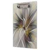 Floral Fractal, Fantasevloer met grondkleuren Klembord (Links)