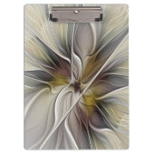 Floral Fractal, Fantasevloer met grondkleuren Klembord (Voorkant)