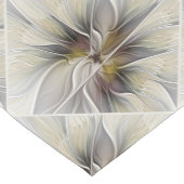 Floral Fractal, Fantasevloer met grondkleuren Korte Tafelloper (Hoek)