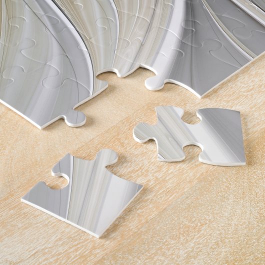 Floral Fractal, Fantasevloer met grondkleuren Legpuzzel (Zijkant)