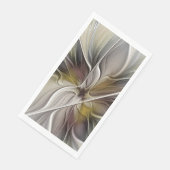 Floral Fractal, Fantasevloer met grondkleuren Servet (Hoek)