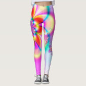 Floral Fractal Leggings (Voorkant)