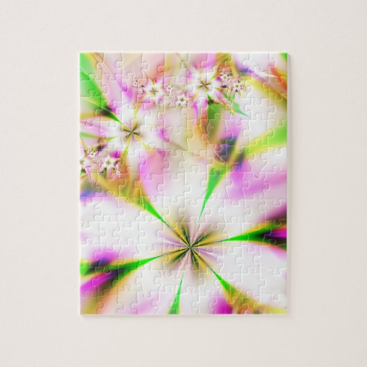 Floral fractal legpuzzel (Verticaal)