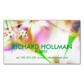 Floral fractal magnetisch visitekaartje (Voorkant)