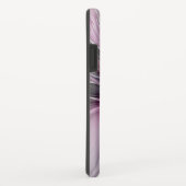 Floral Fractal Modern Abstract Bloemroze grijs Case-Mate iPhone Case (Achterkant/rechts)