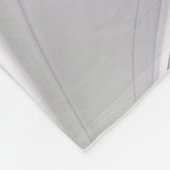 Floral Fractal Modern Abstract Bloemroze grijs Fleece Deken (Hoek)