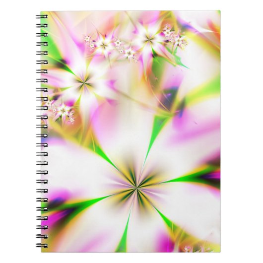 Floral fractal notitieboek (Voorkant)