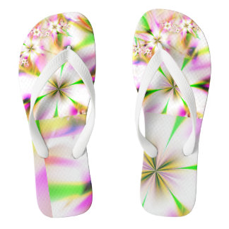 Floral fractal teenslippers