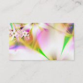 Floral fractal visitekaartje (Achterkant)