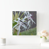 Floral Fragrance Wall Clock Vierkante Klok (Huis)