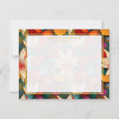 Floral Frame Note Card Kaart (Voorkant)
