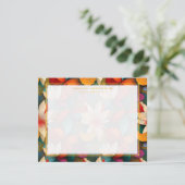Floral Frame Note Card Kaart (Staand voorkant)