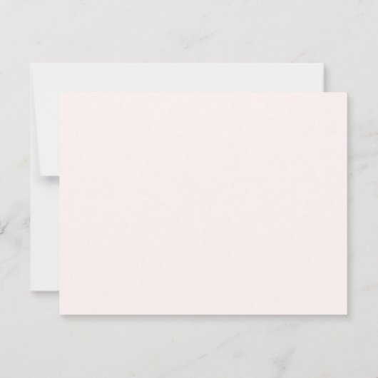 Floral Frame Nursery  Note Card Kaart (Achterkant)