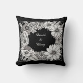 Floral Frame Throw Pillow Kussen (Voorkant)