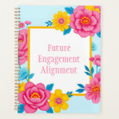 Floral Frame with Vibrant Flowers Planner (Voorkant)