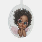 Floral-Framed Curiosity Glas Ornament (Voorkant Rechts)