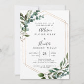 Floral Framed Invitation Kaart (Voorkant)