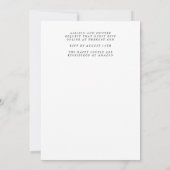 Floral Framed Invitation Kaart (Achterkant)