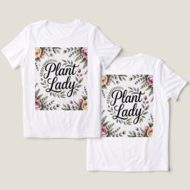 Floral Framed Plant Lady T-Shirt