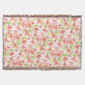 Floral frangipani tropische bloemen waterverf deken (Voorkant)