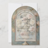 Floral Frans Elegant  Rose Bouquet Roze Kaart (Voorkant)