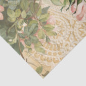 Floral Frans  Roos Ephemera ontkoppeling Tissuepapier (Detail)