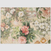 Floral Frans  Roos Ephemera ontkoppeling Tissuepapier (Voorkant)