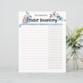 Floral Freezer Inventory Blue (Staand voorkant)