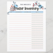 Floral Freezer Inventory Blue (Voorkant)