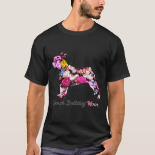 Floral French Bulldog Ma 68 T-shirt