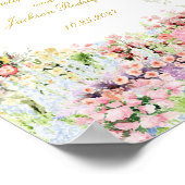 floral french garden chateau wedding welcome poster (Hoek)