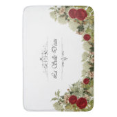 Floral French Powder Room Bath Mat (Voorkant Verticaal)