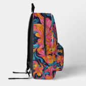 "Floral Frenzy" Bedrukte Rugzak (Links)