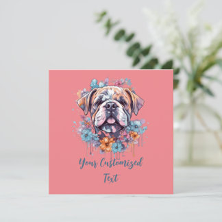 Floral Frenzy Bulldog: Omhelzing van de Natuur