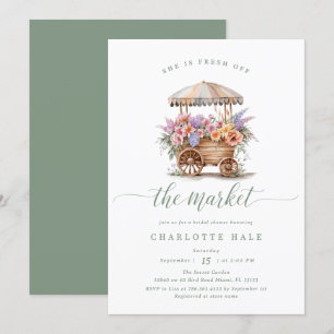 Floral Fresh Off the Market Vrijgezellenfeest Kaart
