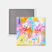 Floral Fridge Magnet (Voorkant / Achterkant)