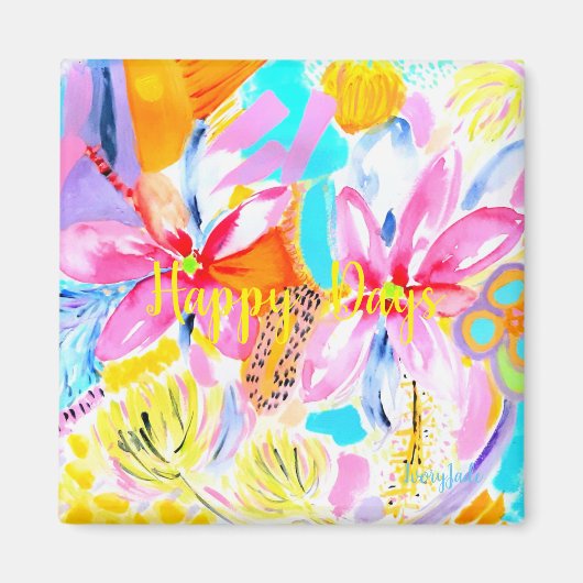 Floral Fridge Magnet (Voorkant)