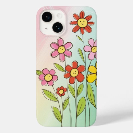 Floral Friends Telefoonhoesje Case-Mate iPhone Case (Achterkant)