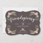 Floral Friendsgiving Holiday Kaart (Voorkant)