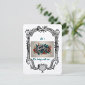  Floral Friendship Flat Bedankt Card .... (Staand voorkant)