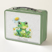 Floral Frog Metalen Lunchbox (Achterkant)