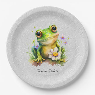 Floral Frog Paper Bord
