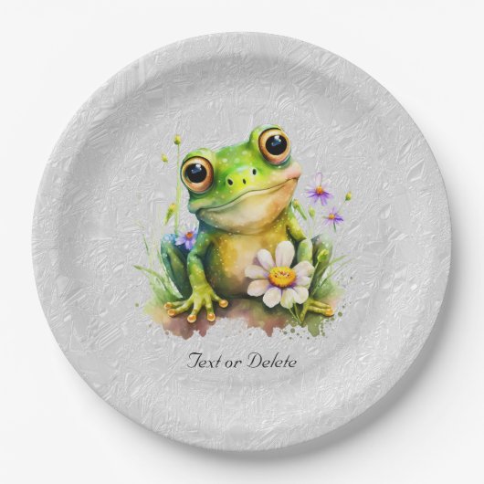 Floral Frog Paper Bord (Voorkant)