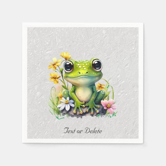 Floral Frog servetten (Voorkant)
