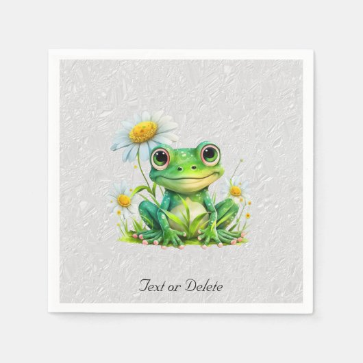 Floral Frog servetten (Voorkant)