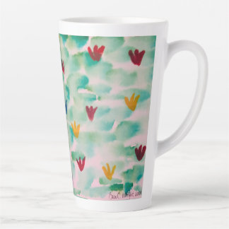 Floral Frolic Latte Mok