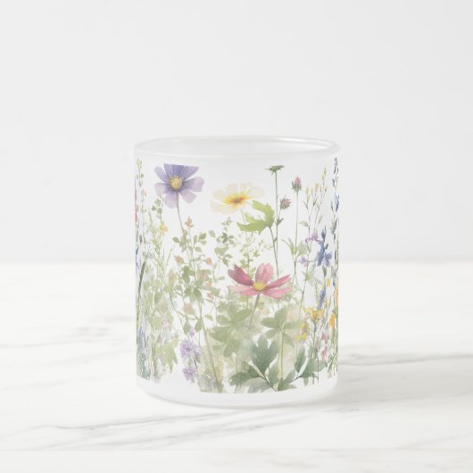 Floral Frosted Mok (Center)