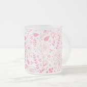 Floral Frosted Mok (Voorkant rechts)